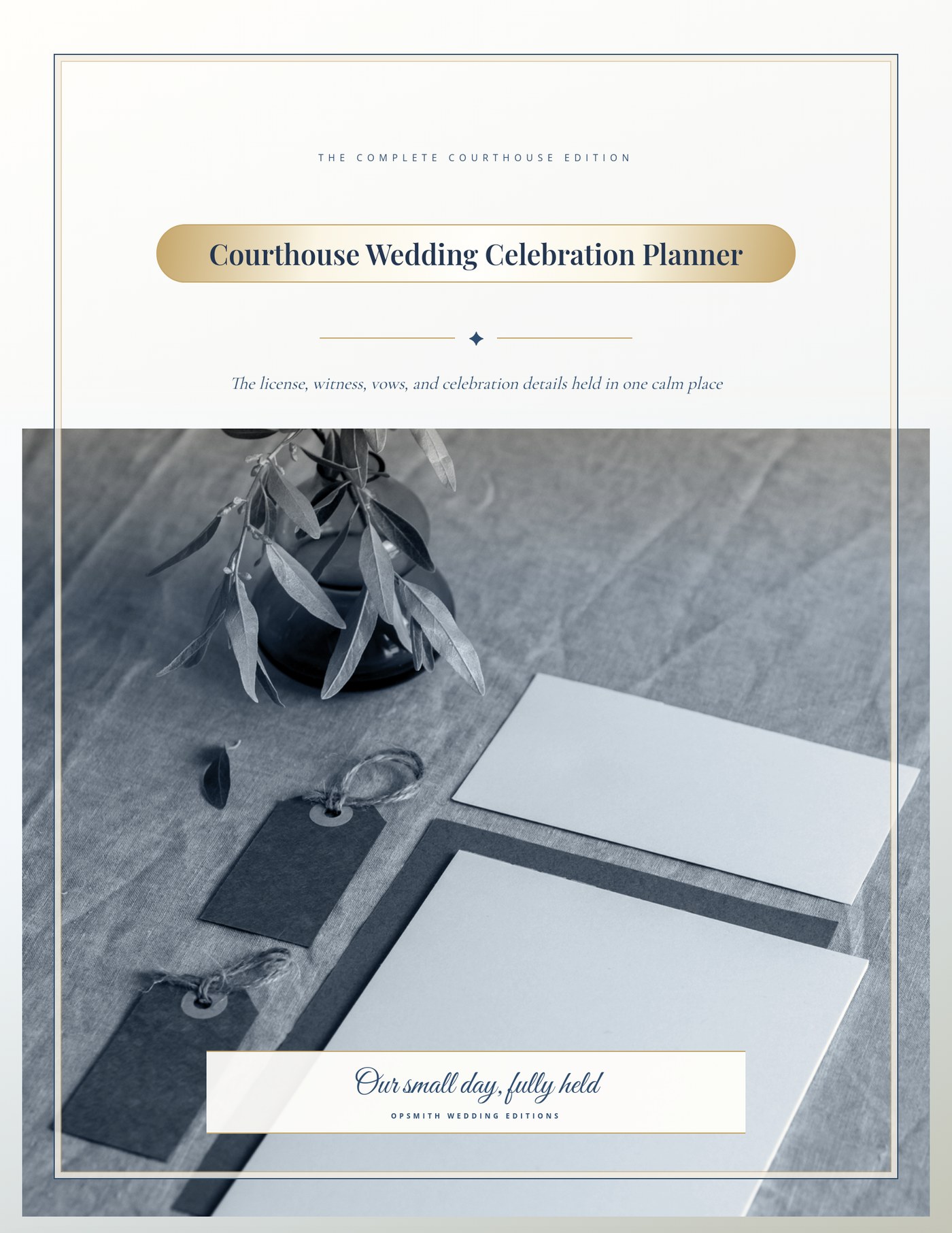 Courthouse Wedding Celebration Planner cover