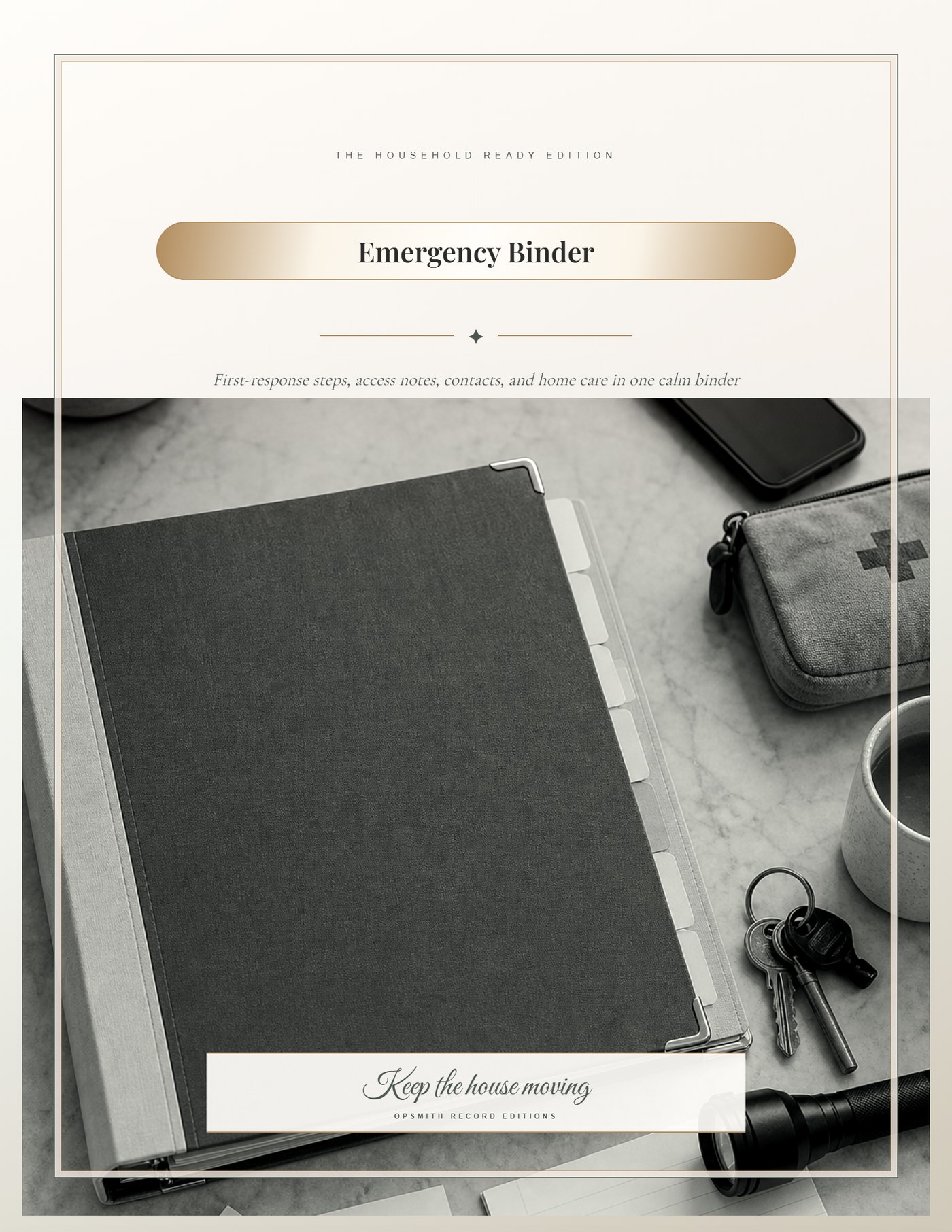 Emergency Binder cover