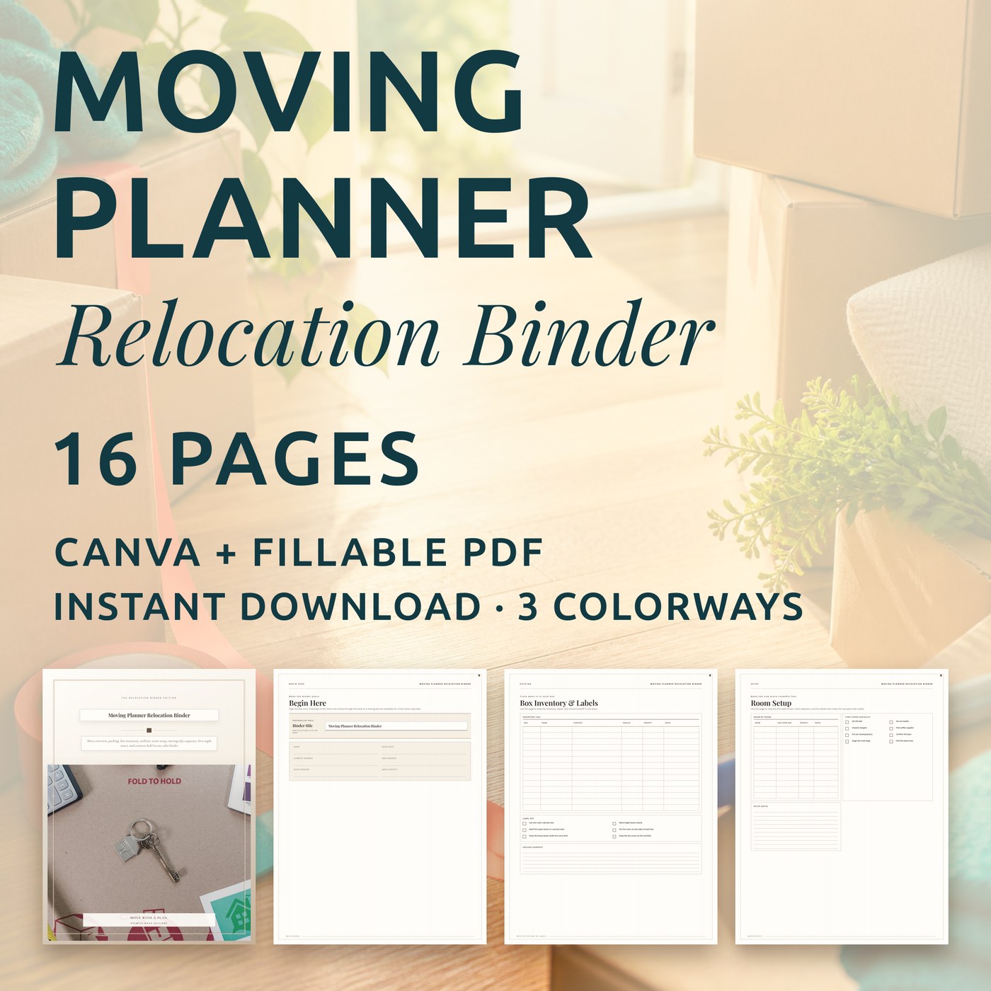 Moving Planner Relocation Binder — listing hero