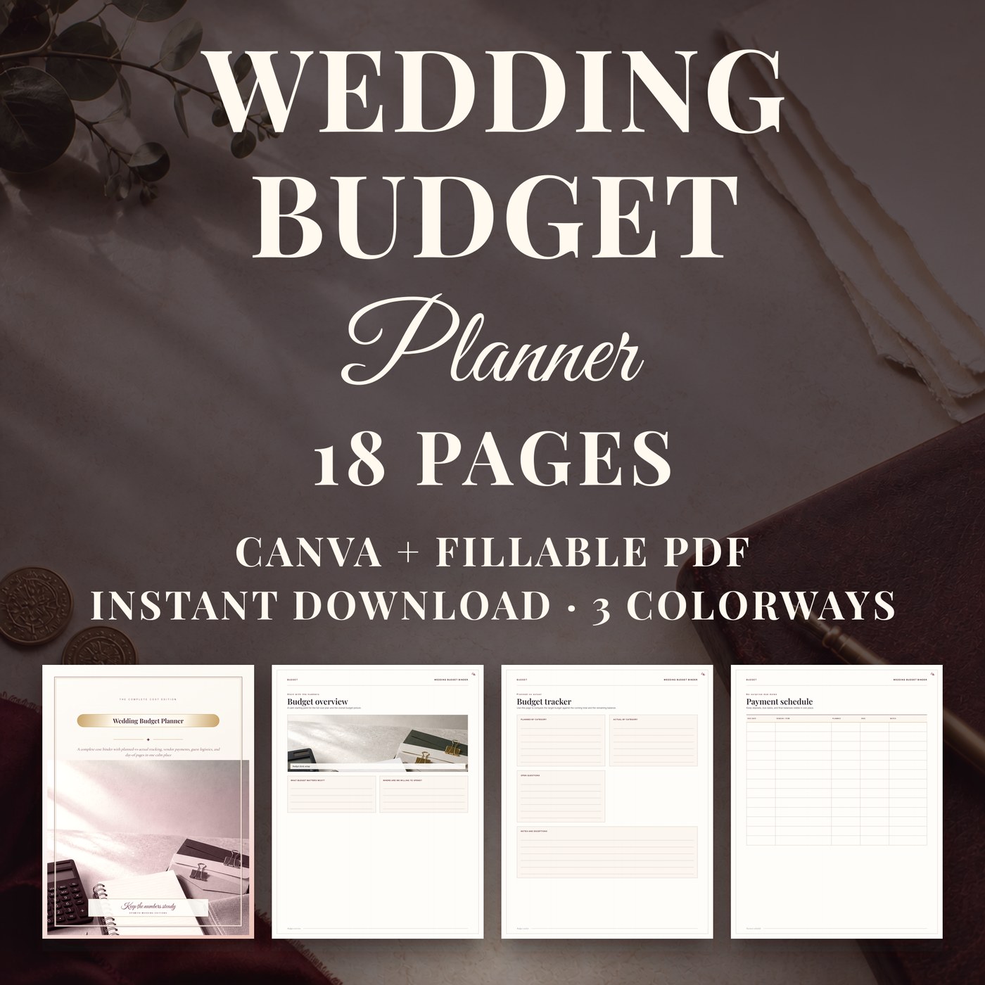 Wedding Budget Planner — listing hero
