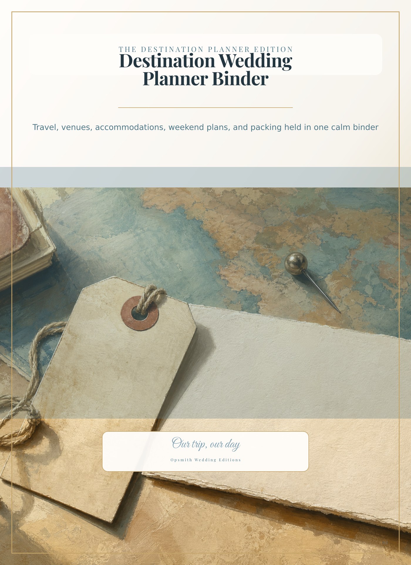 Destination Wedding Planner Binder cover